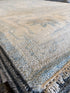 Glynis Barber 8x10.3 Hand-Knotted Oushak Rug Aqua and Tan