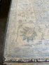Glynis Barber 8x10.3 Hand-Knotted Oushak Rug Aqua and Tan