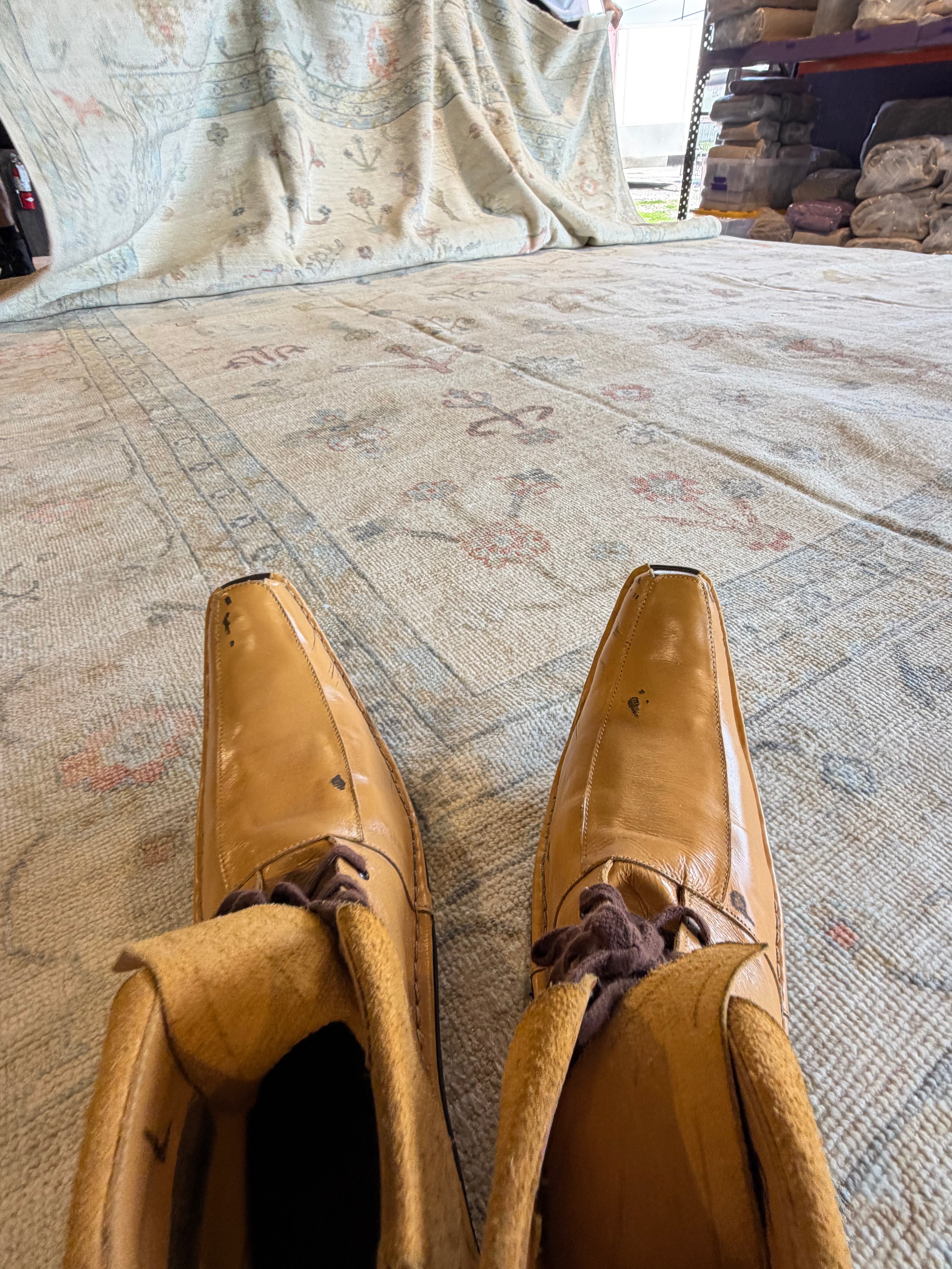 Jackie Barrett 10x14 Ivory Hand-Knotted Afghani Oushak