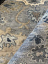Kahi Lee 8x10 Tan and Grey Hand-Knotted Oushak Rug