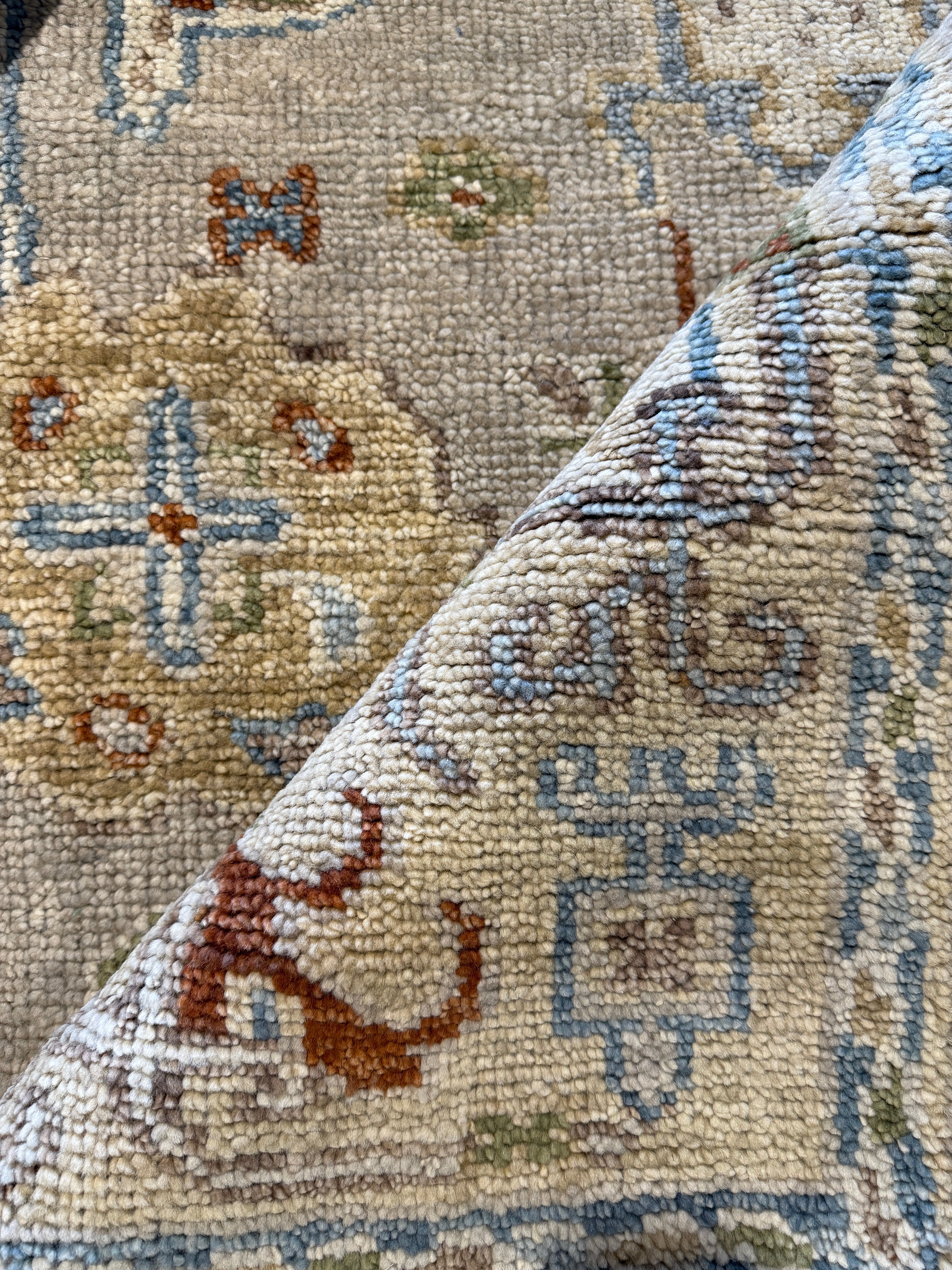 Syrie Maugham 8x10 Grey Hand-Knotted Oushak Rug