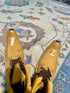 Lorena 8x10 Cream and Blue Hand-Knotted Oushak Rug