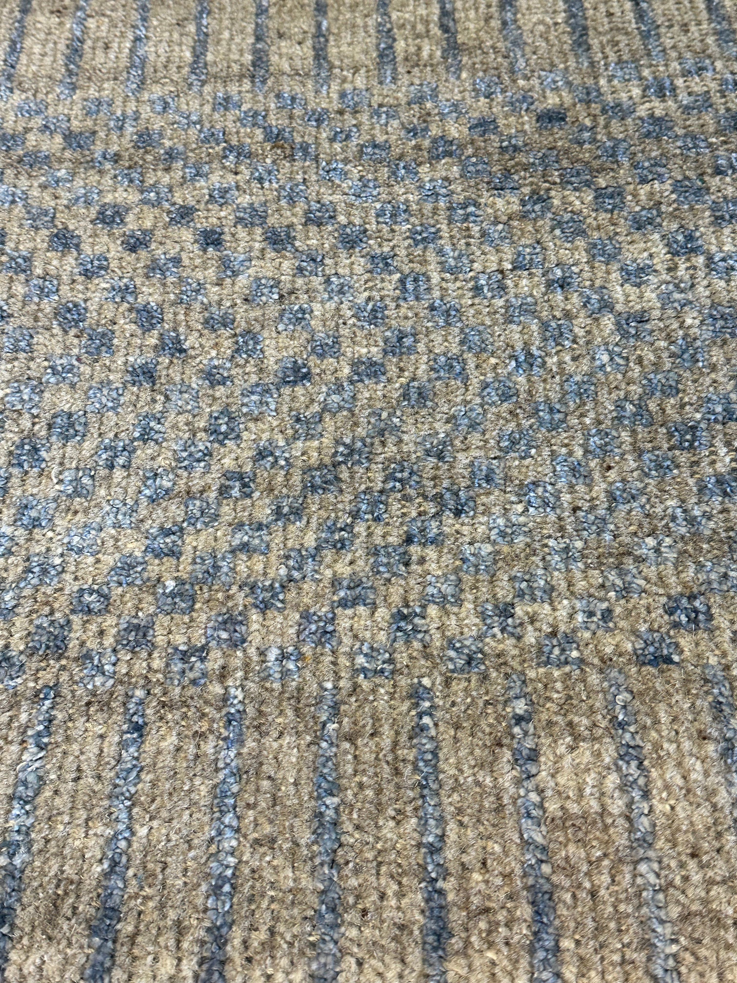 Michael Zegen 5.6x7.6 Grey Hand-Knotted Modern Style Rug