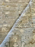 Robyn Menter 8x10 Grey and Tan Hand-Knotted Oushak Rug