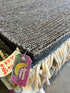 Stuart Largely Handwoven 4.6x6.6 Black Jute Rug CLEARANCE 70% OFF