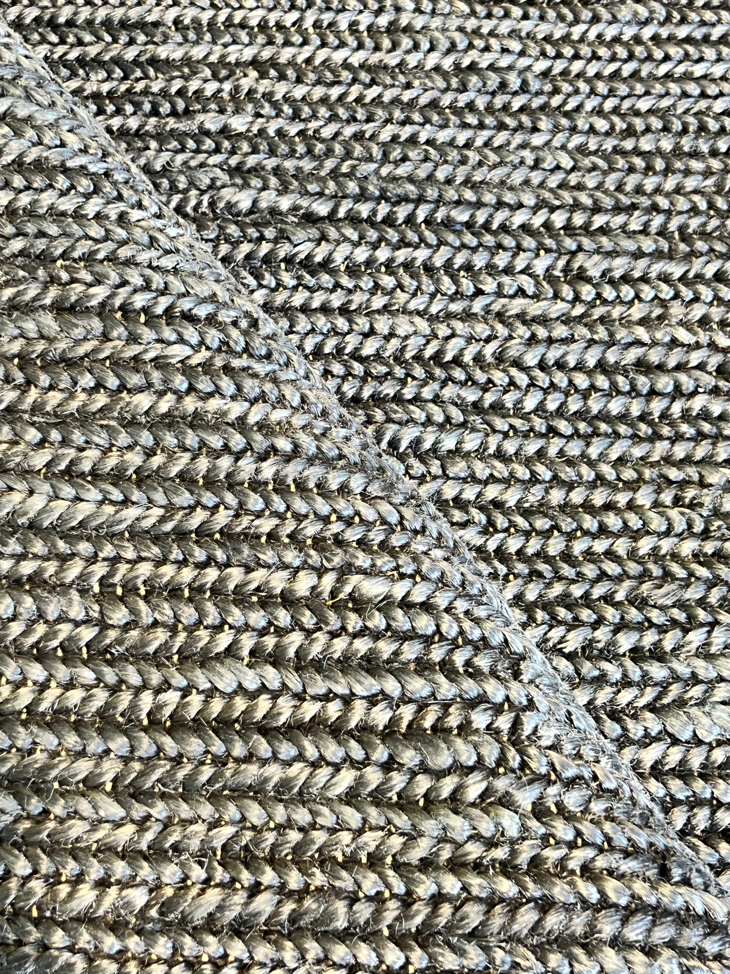 Stuart Largely Handwoven 4.6x6.6 Black Jute Rug CLEARANCE 70% OFF