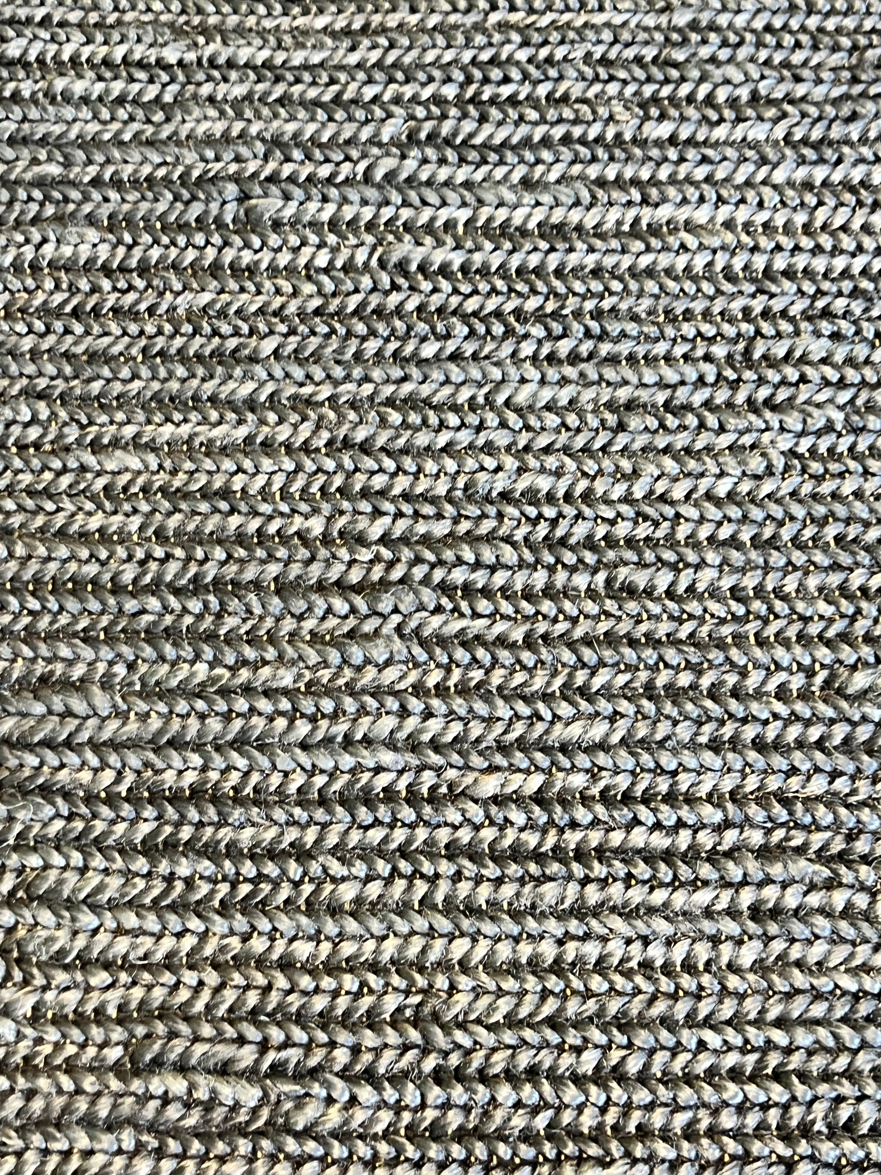 Stuart Largely Handwoven 4.6x6.6 Black Jute Rug CLEARANCE 70% OFF