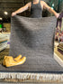 Stuart Largely Handwoven 4.6x6.6 Black Jute Rug CLEARANCE 70% OFF