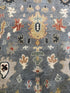 Marina Cicogna 9x12 Grey and Ivory Hand-Knotted Oushak Rug