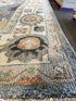 Marina Cicogna 9x12 Grey and Ivory Hand-Knotted Oushak Rug