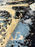 William Jiffy 5x7.9 Blue Hand-Knotted Modern Style Rug