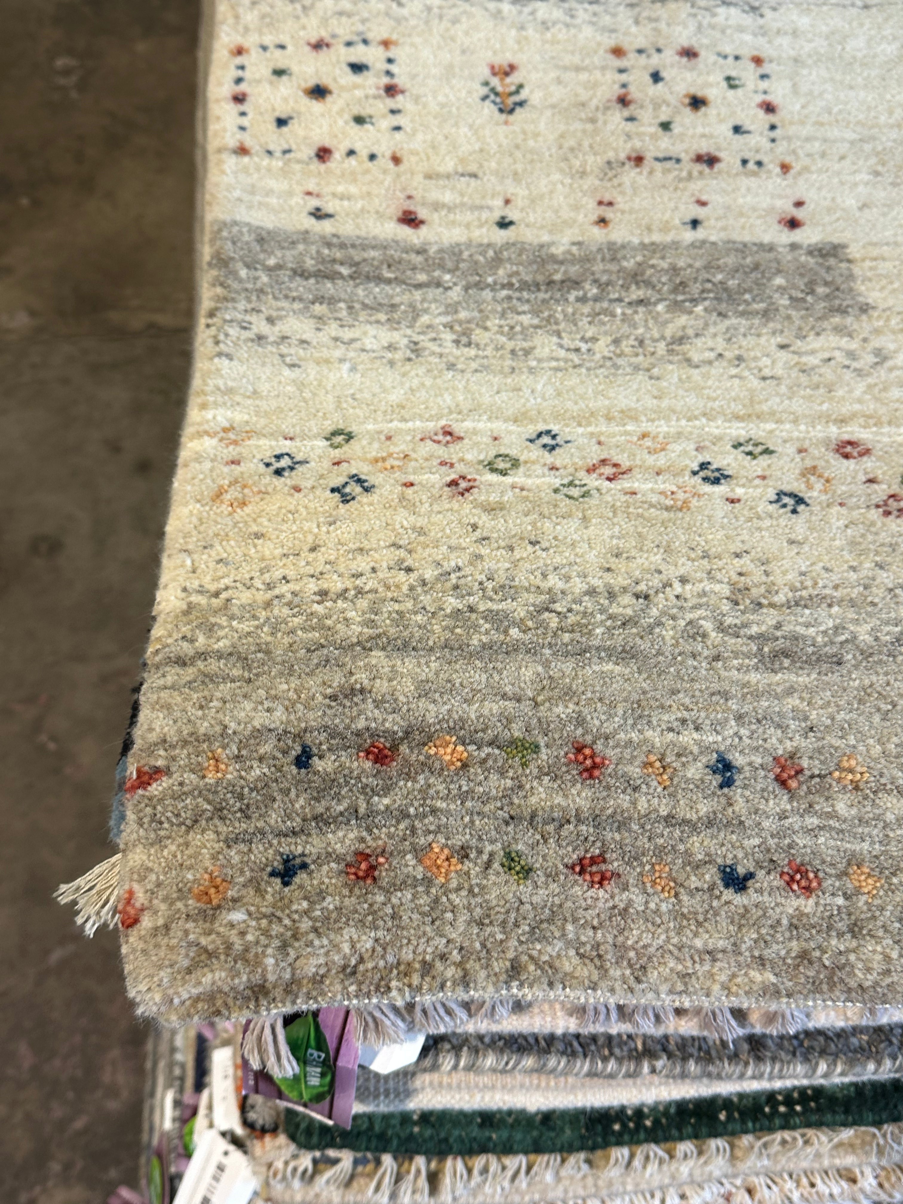 Per Saari 5.3x7.6 Grey Hand-Knotted Modern Style Rug