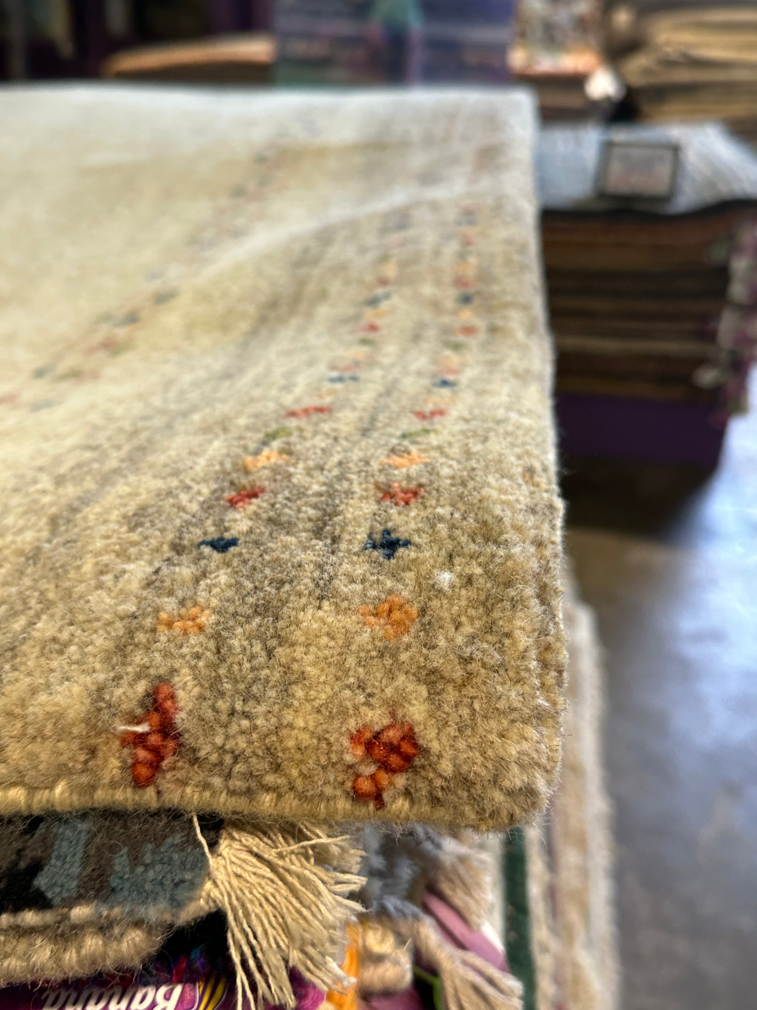Per Saari 5.3x7.6 Grey Hand-Knotted Modern Style Rug