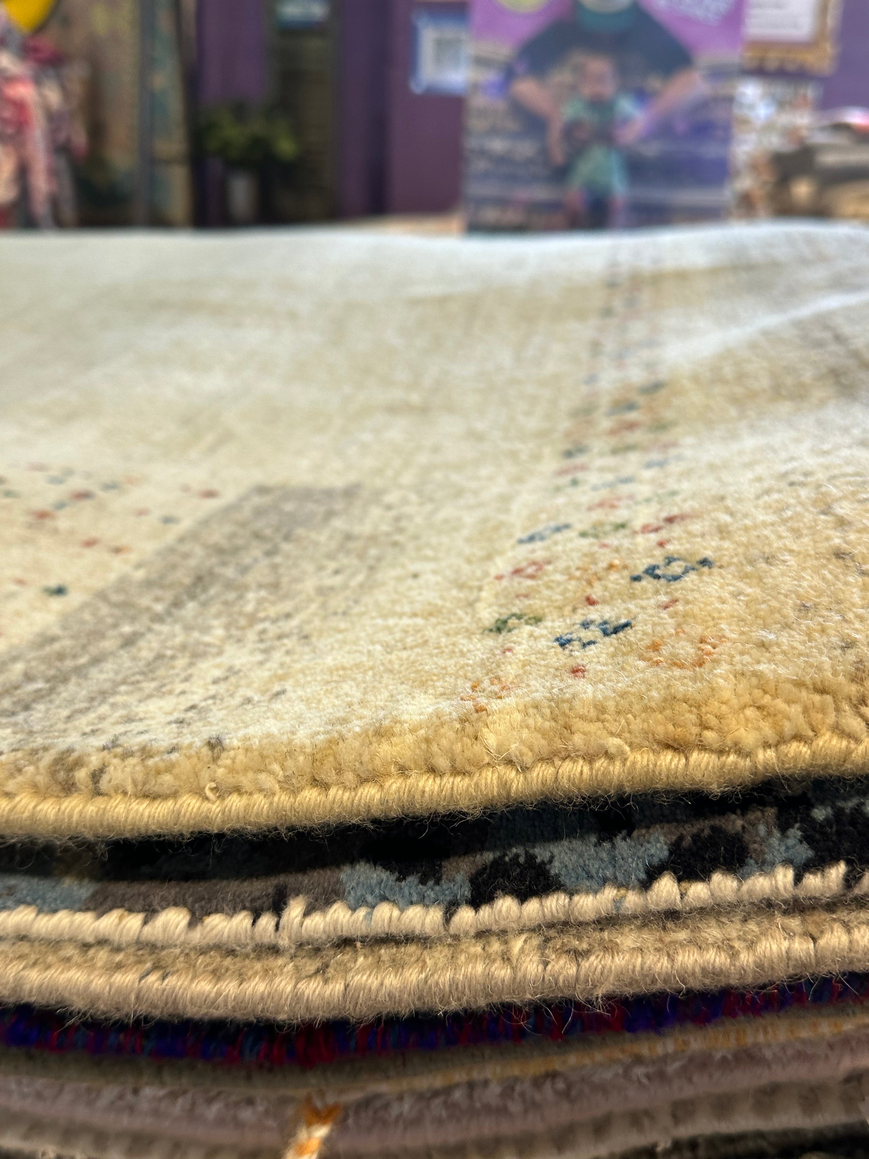 Per Saari 5.3x7.6 Grey Hand-Knotted Modern Style Rug