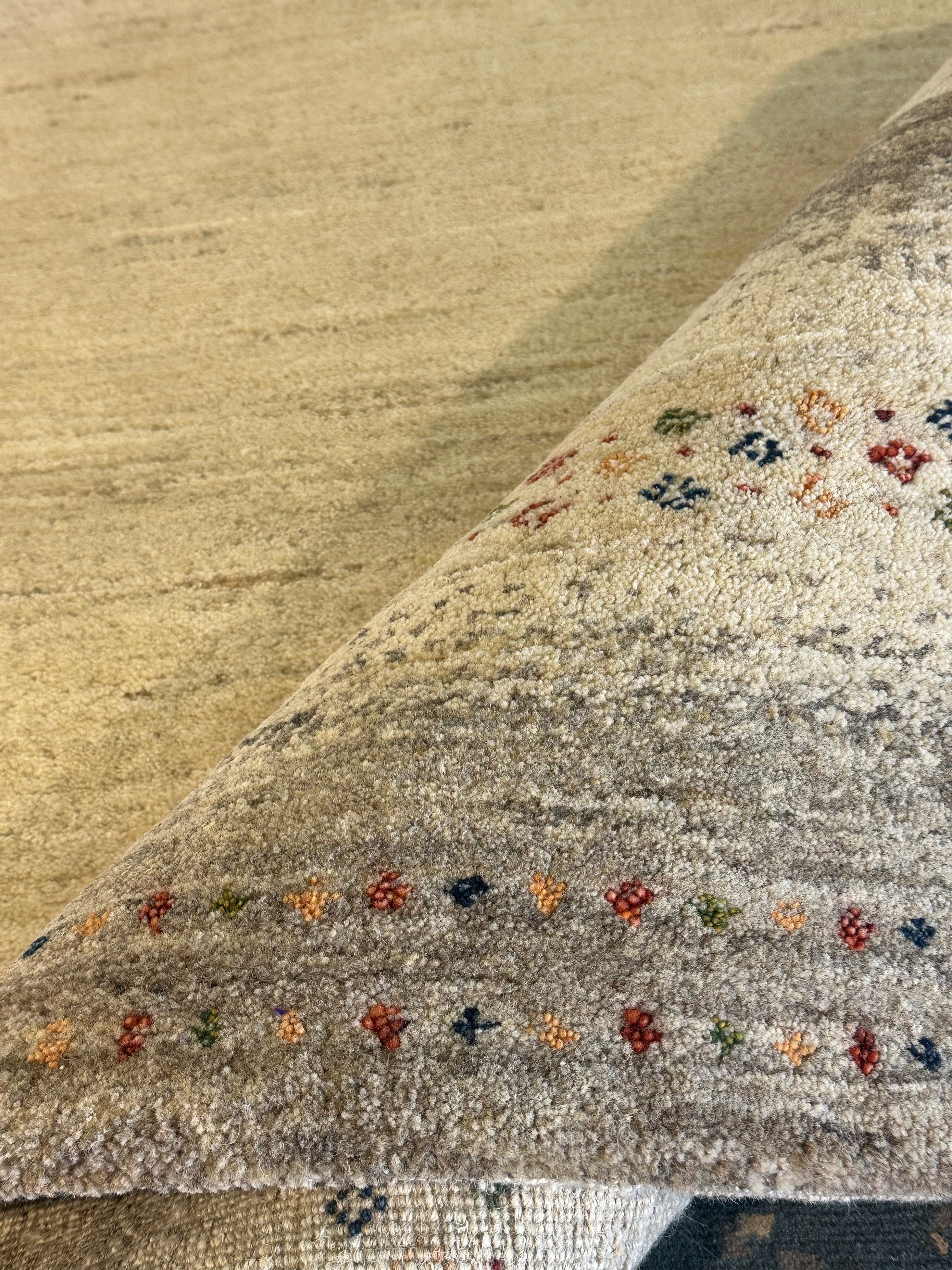 Per Saari 5.3x7.6 Grey Hand-Knotted Modern Style Rug