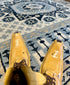 Sophie 8x10 Light Blue and Ivory Hand-Knotted Oushak Rug