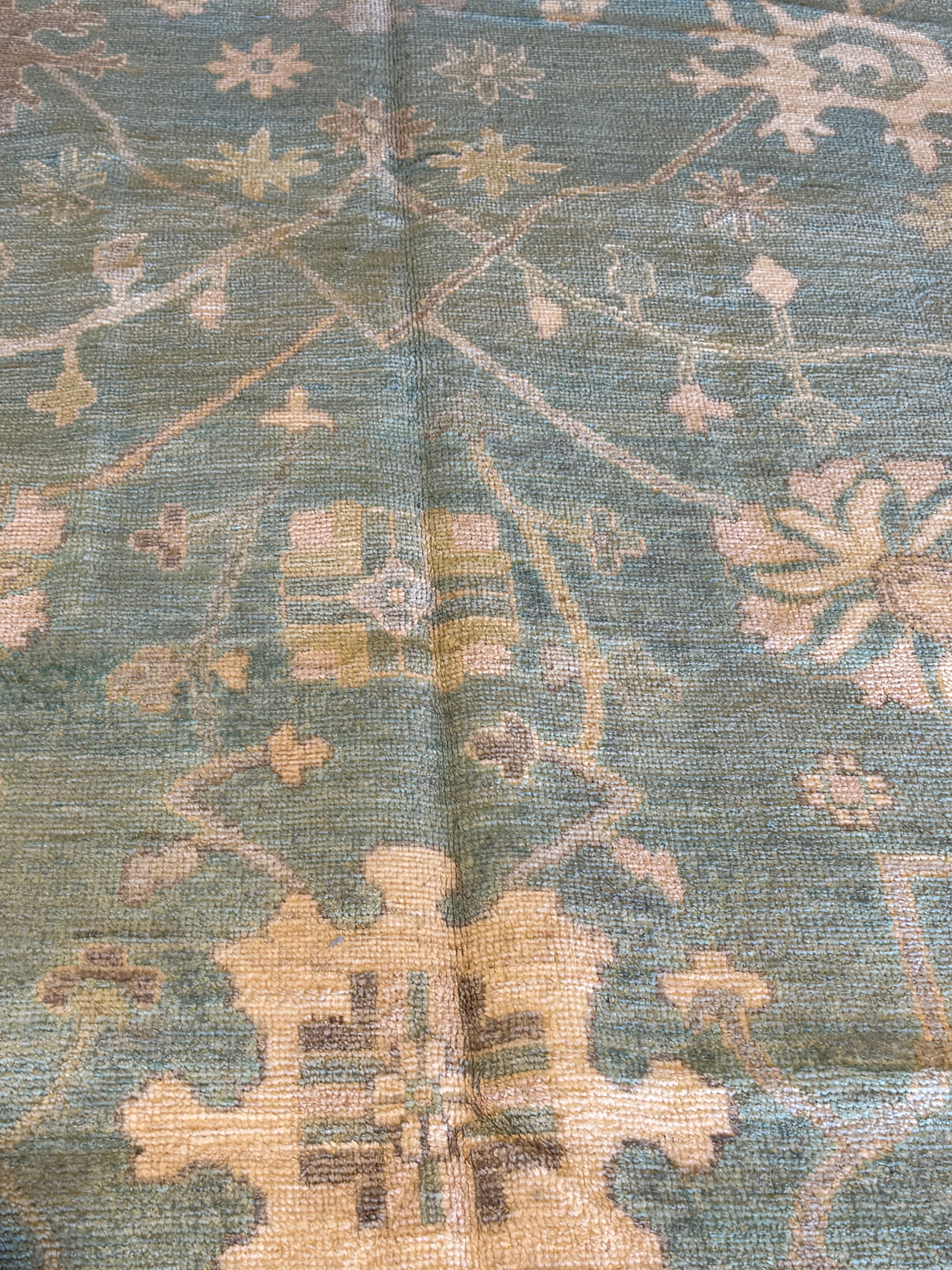 Megan Hutton 8.2x9.11 Blue Afghani Whitewashed Oushak