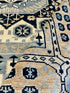 Sophie 8x10 Light Blue and Ivory Hand-Knotted Oushak Rug