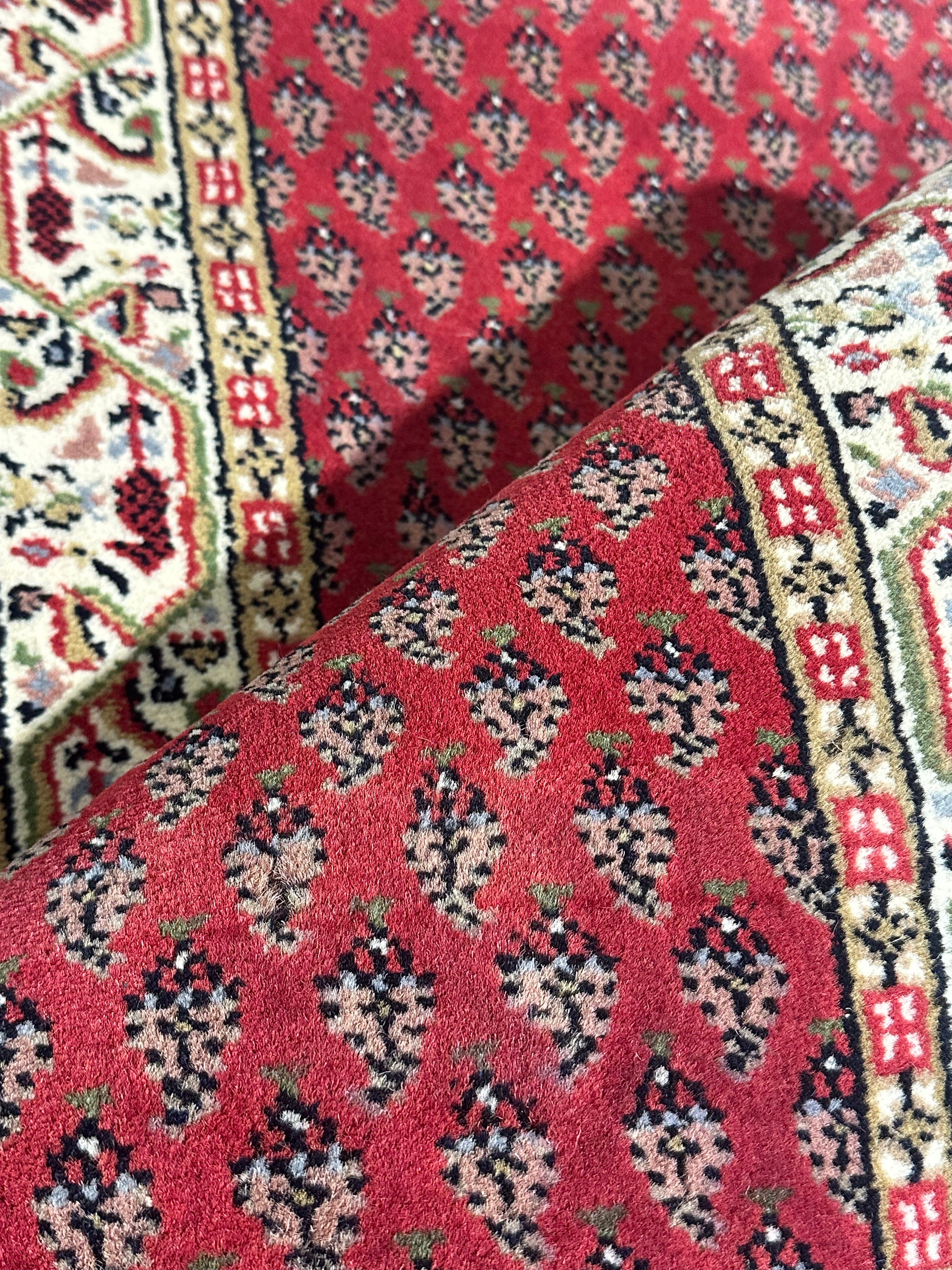 Betsy Joe 2.3x8.9 Red Hand-Knotted Traditional Style Runner