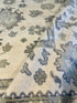 Guinevere 8x9.9 Ivory and Grey Hand-Knotted Oushak Rug