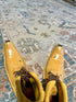 Paulette Goddard  8x10 Beige and Blue Hand-Knotted Oushak Rug