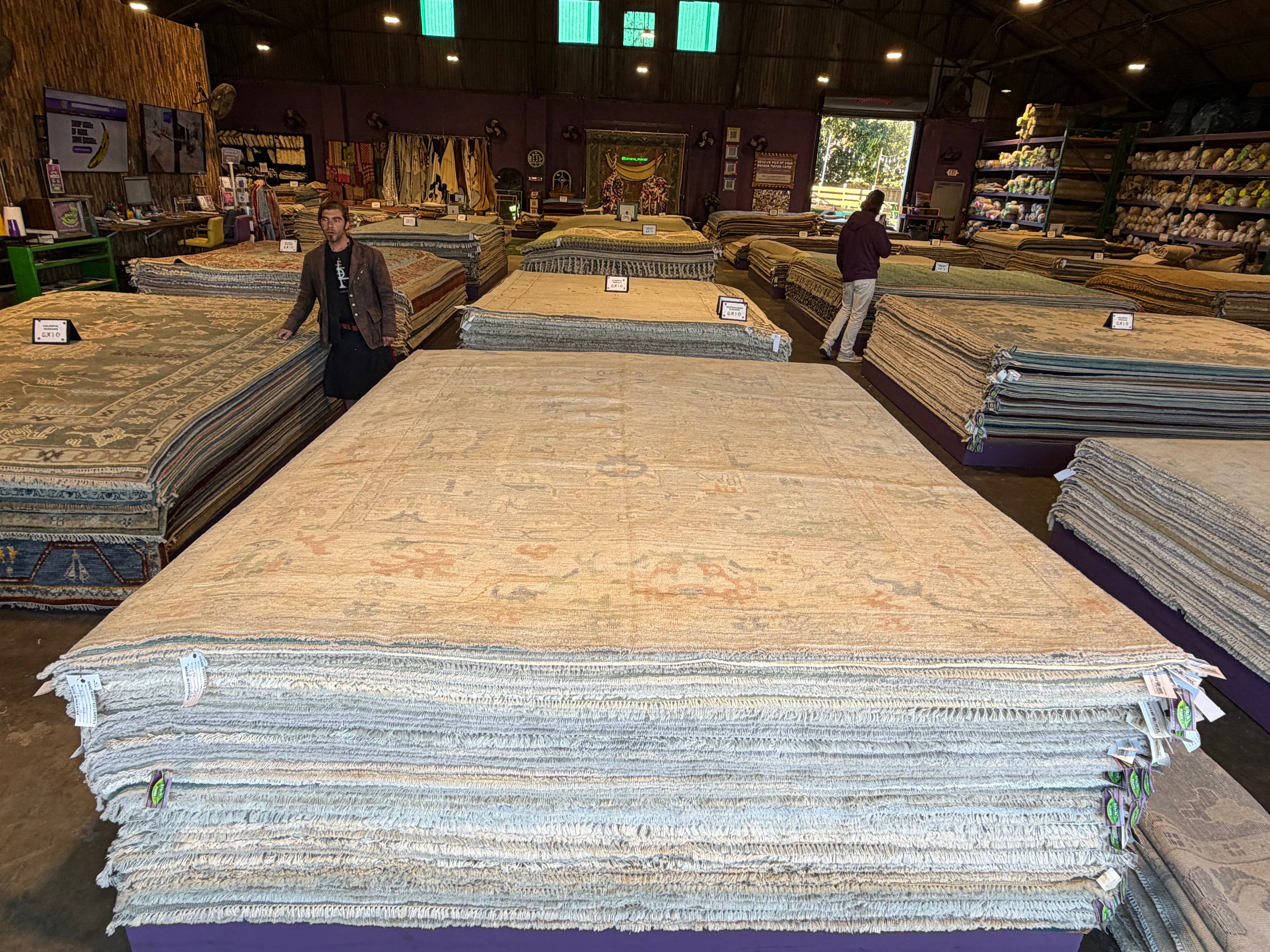 Monica Danús 8x10 Cream Afghani Whitewashed Oushak