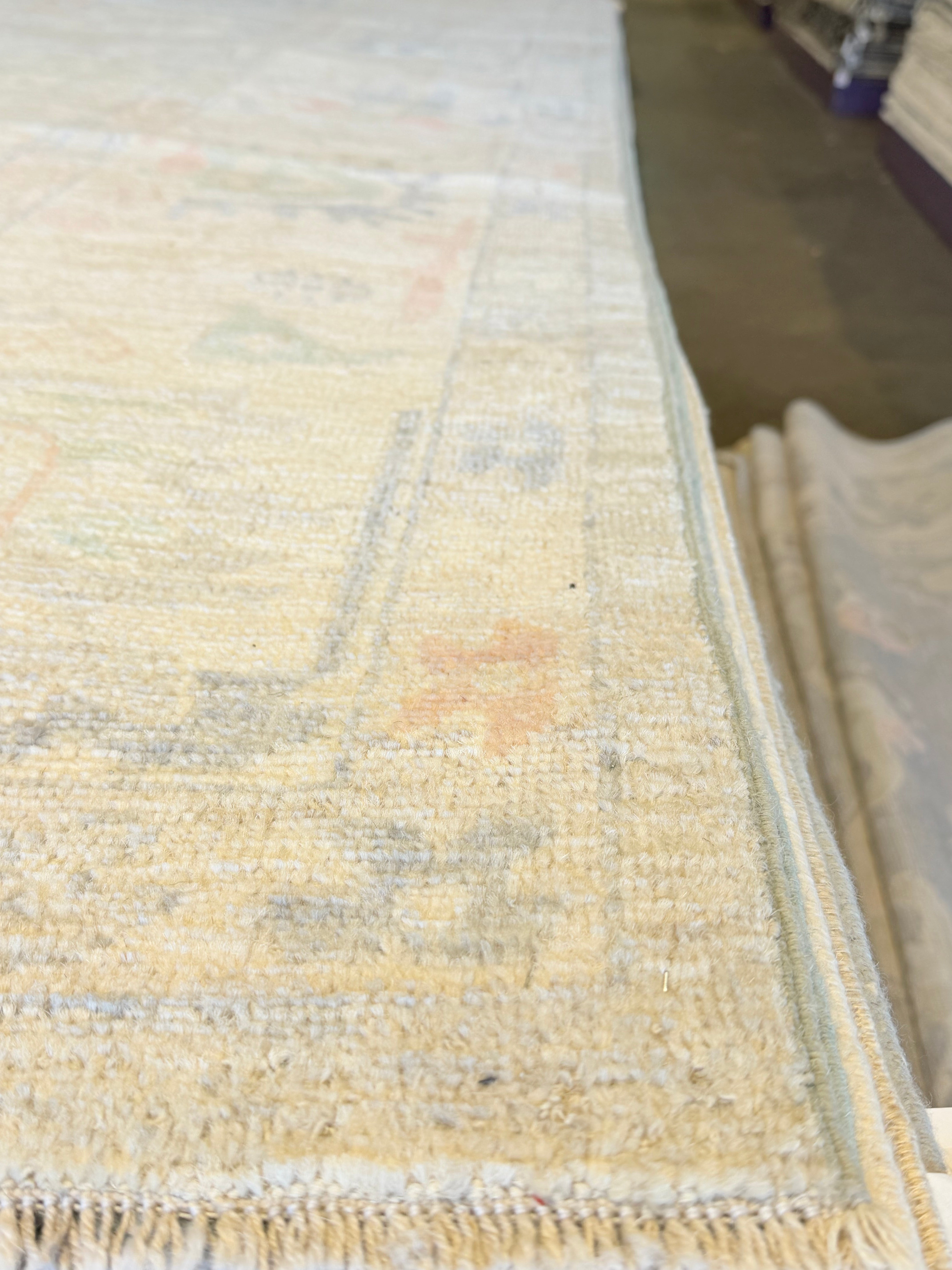 Monica Danús 8x10 Cream Afghani Whitewashed Oushak