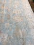 Sara Carton 9x12.1 Blue Afghani Whitewashed Oushak