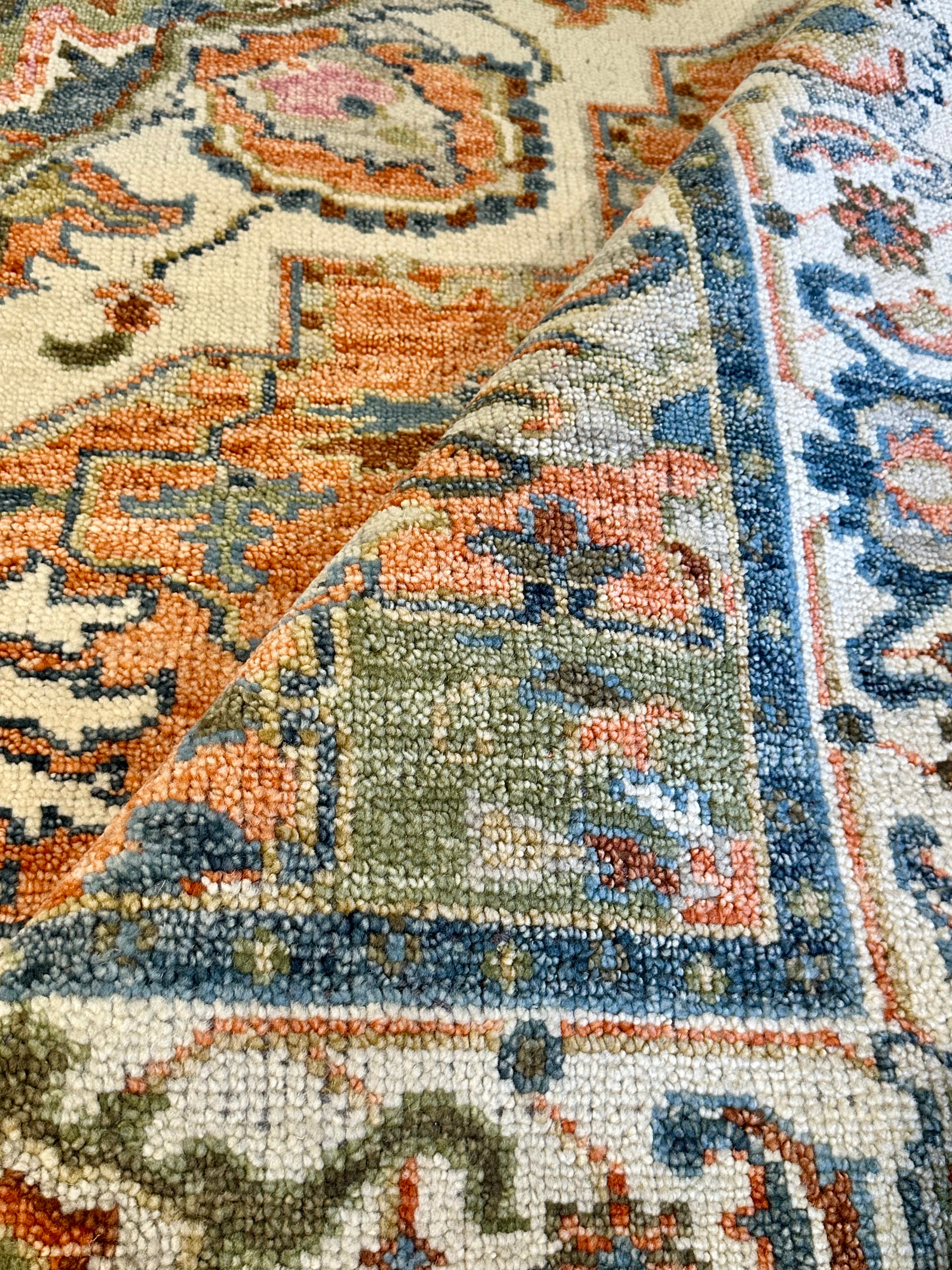 Gela Taylor 8x10 Rust Hand-Knotted Oriental Rug