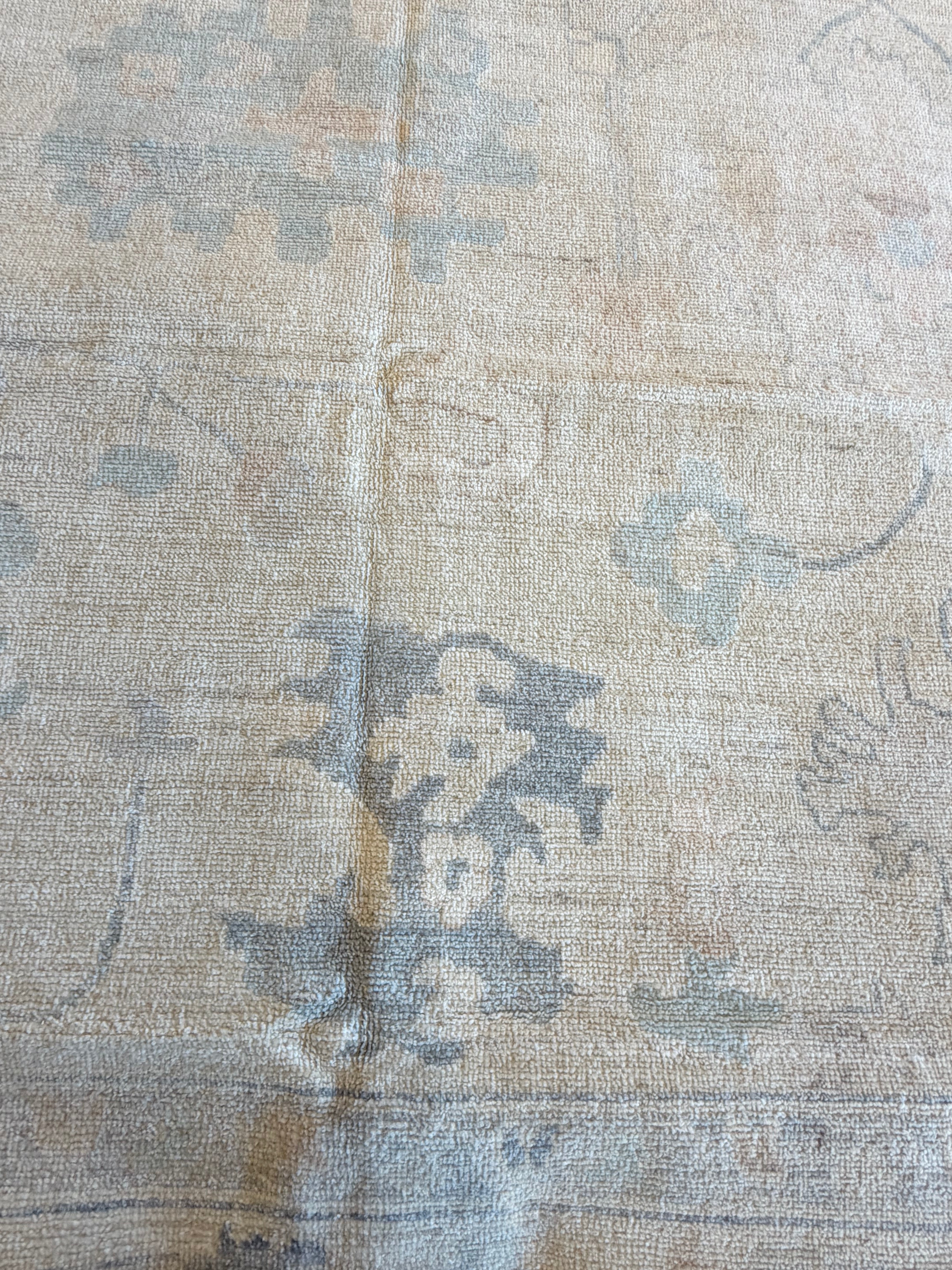 Virginia Miller 9x12.1 Cream Afghani Whitewashed Oushak