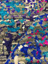 Keiko Green Hand-Knotted Blue Abstract Modern Runner - Multiple Sizes