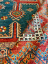Zosia Mamet 8.2x10.8 Rust Hand-Knotted Humna Rug