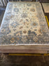 Celerie Kemble 9x12 Ivory and Grey Hand-Knotted Oushak Rug