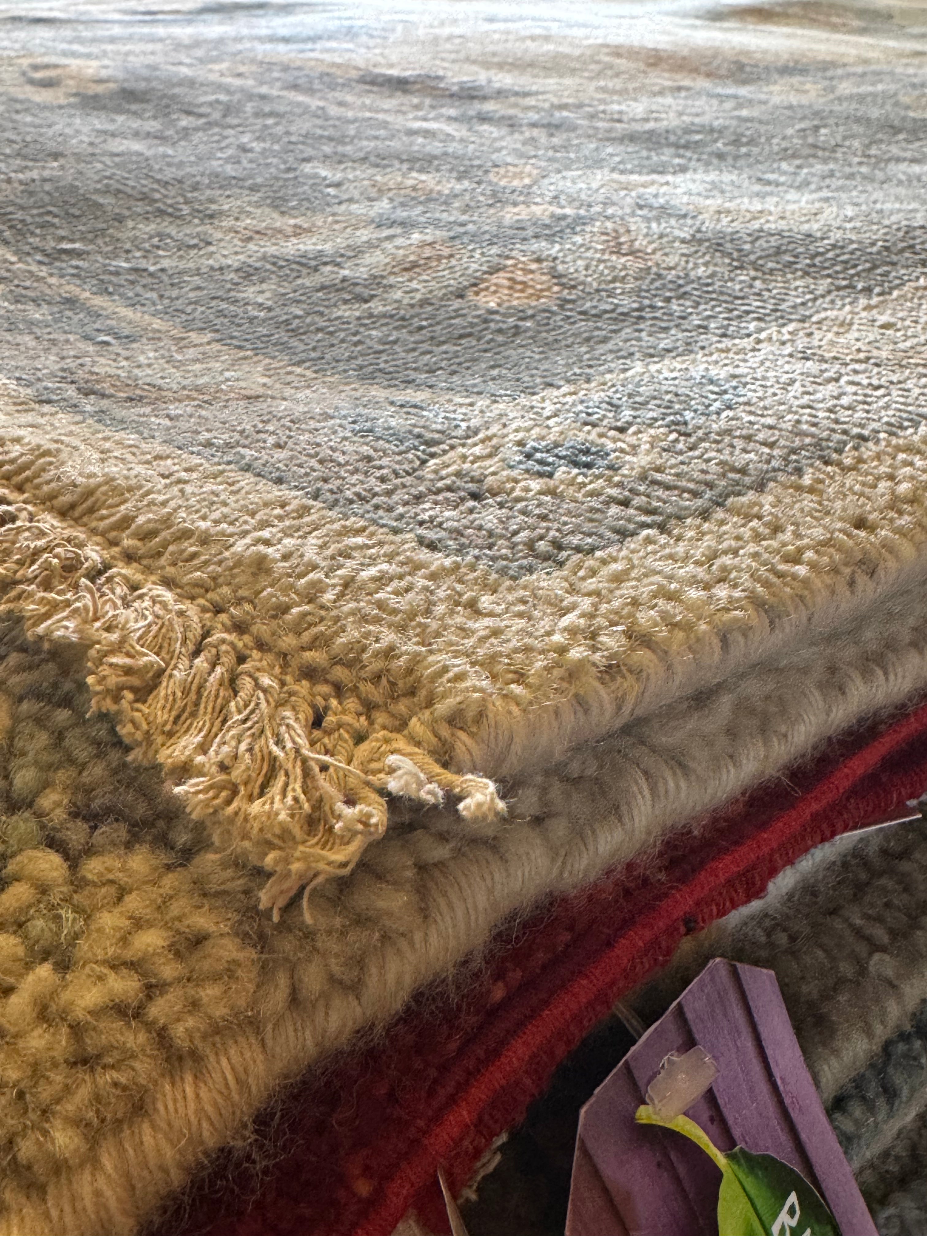Celerie Kemble 9x12 Ivory and Grey Hand-Knotted Oushak Rug