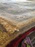 Celerie Kemble 9x12 Ivory and Grey Hand-Knotted Oushak Rug