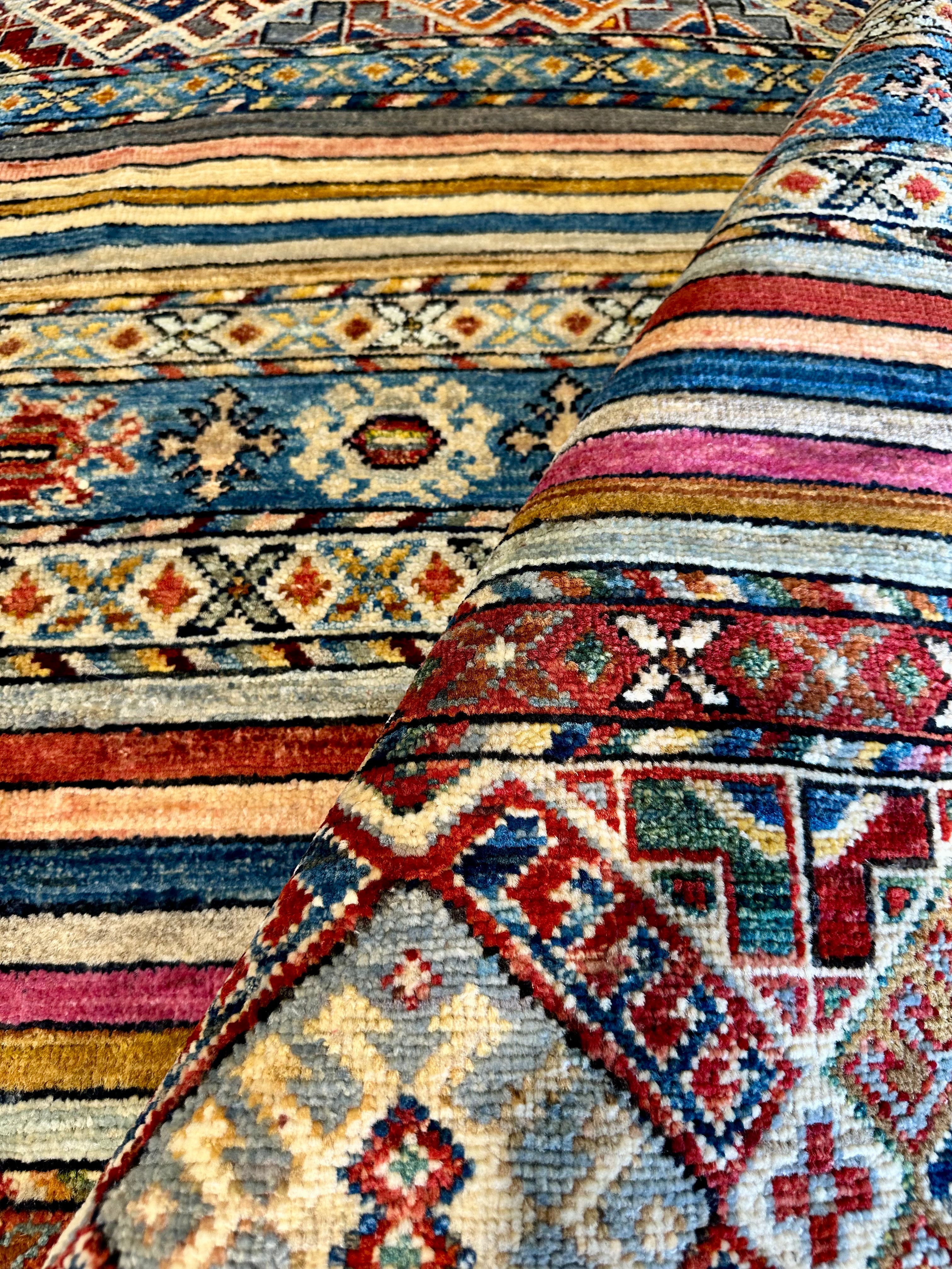 Hannah Smith 6.8x9.11 Colorful Afghani Chobi