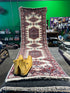 Jane Lynch 2.6x7.9 Red Hand-Knotted Heriz Style Runner