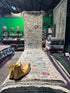 Emily Bergl 2.6x11.9 Light Green Hand-Knotted Oushak Runner
