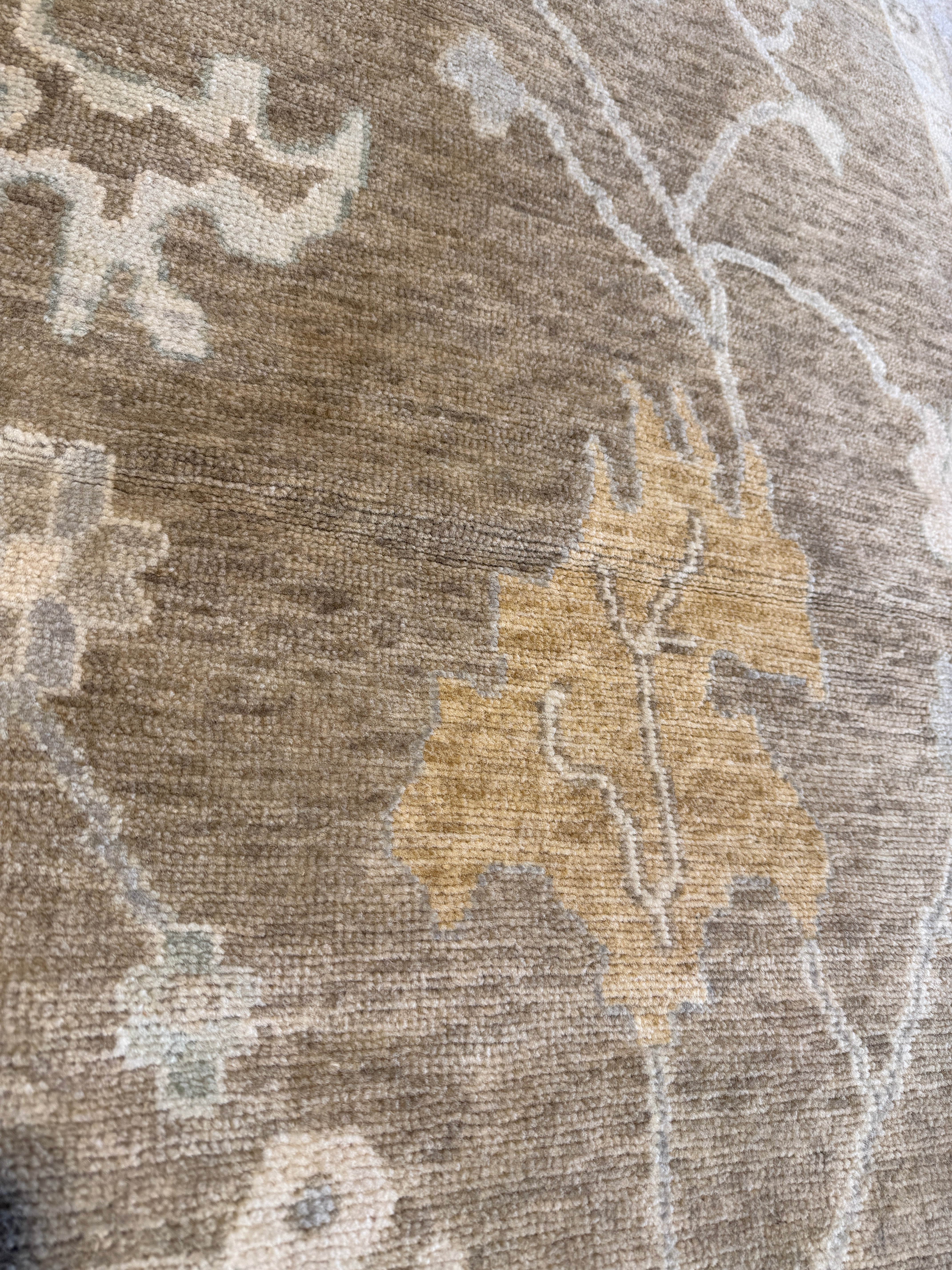 Kaitlyn Froth 9x12 Brown Hand-Knotted Oushak Rug