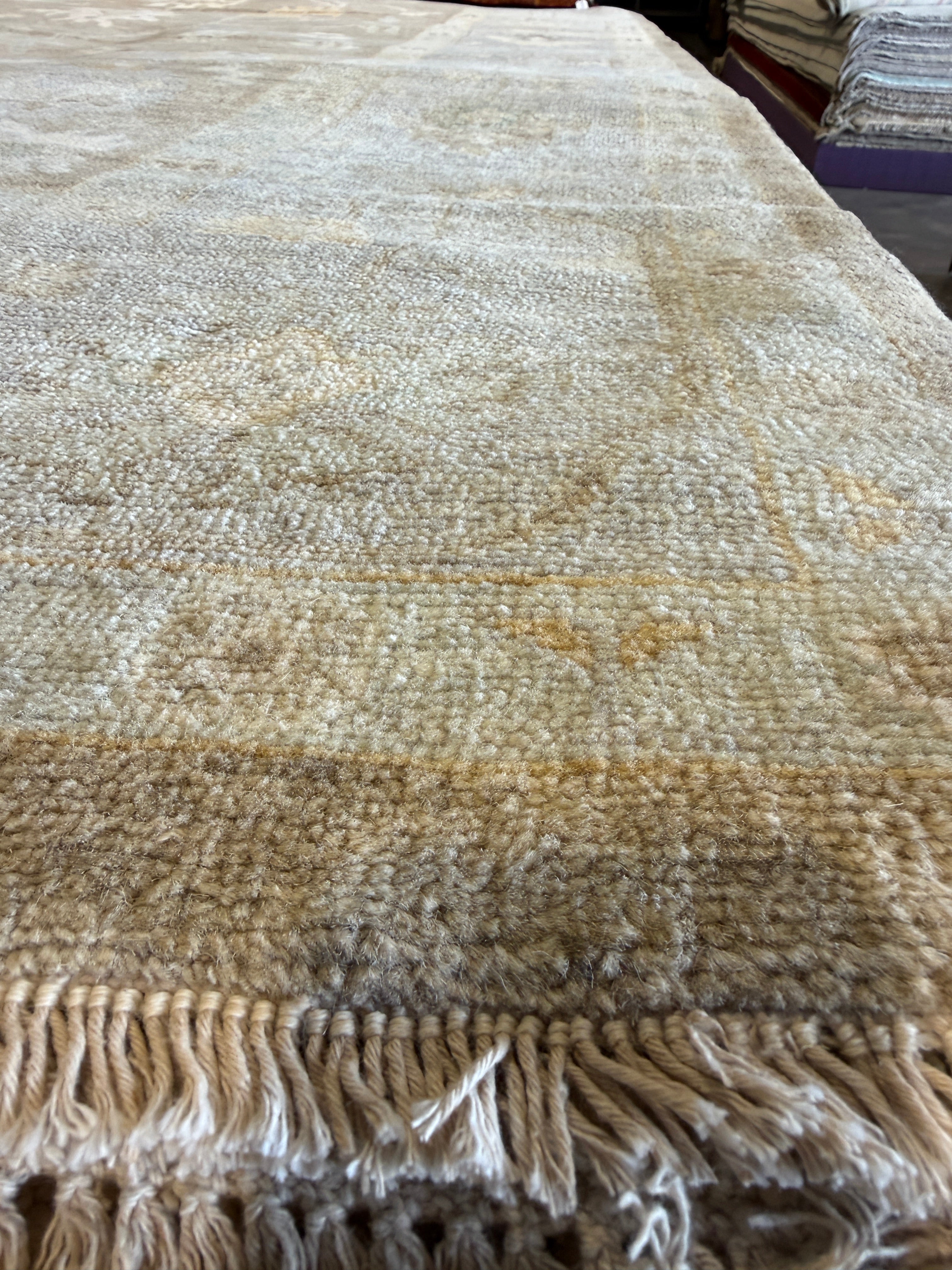 Kaitlyn Froth 9x12 Brown Hand-Knotted Oushak Rug