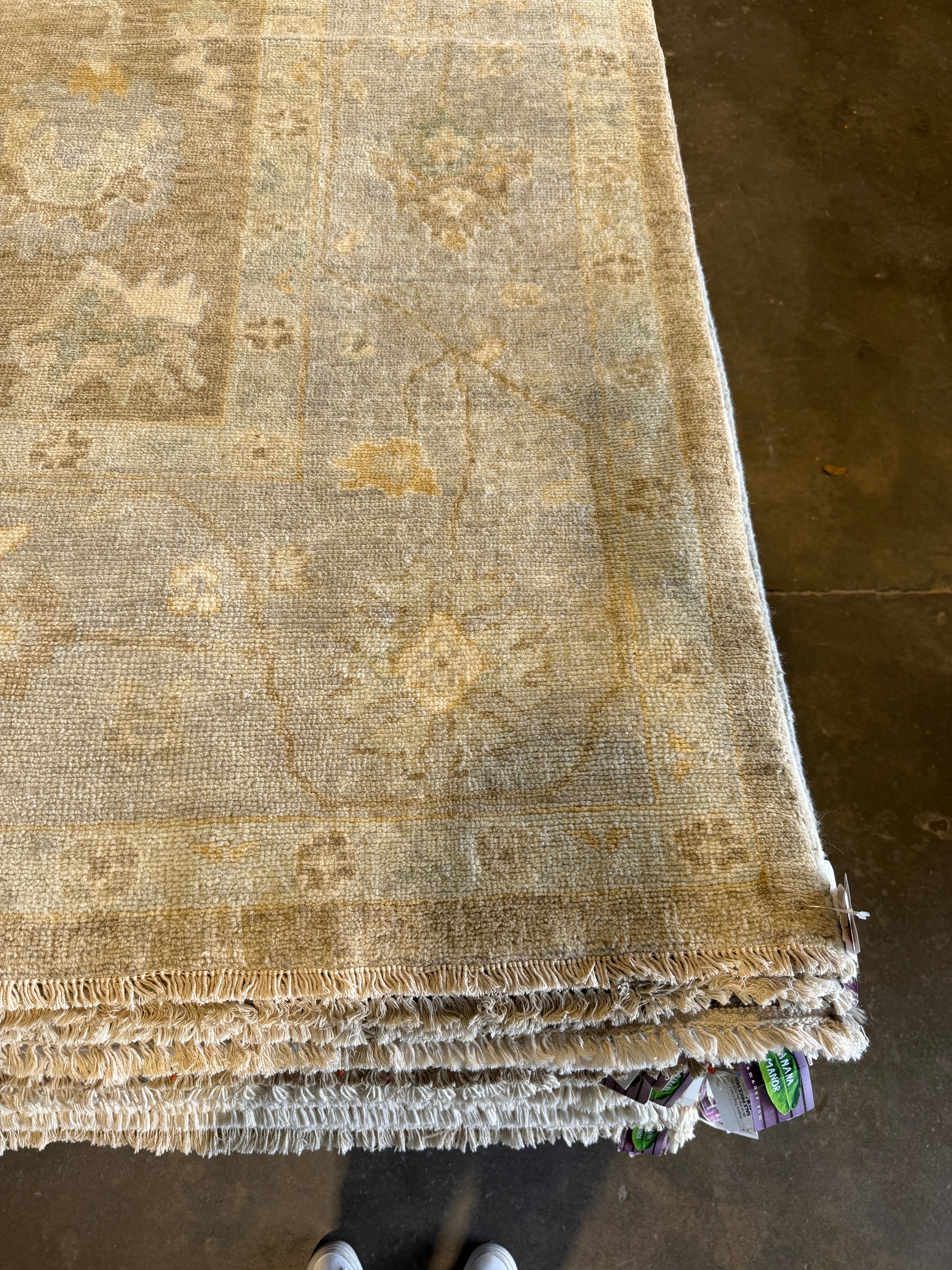 Kaitlyn Froth 9x12 Brown Hand-Knotted Oushak Rug