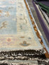 Caitlin McGee 2.6x12 Light Blue Hand-Knotted Oushak Runner