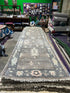 Mabel 2.6x12.3 Grey Hand-Knotted Oushak Runner