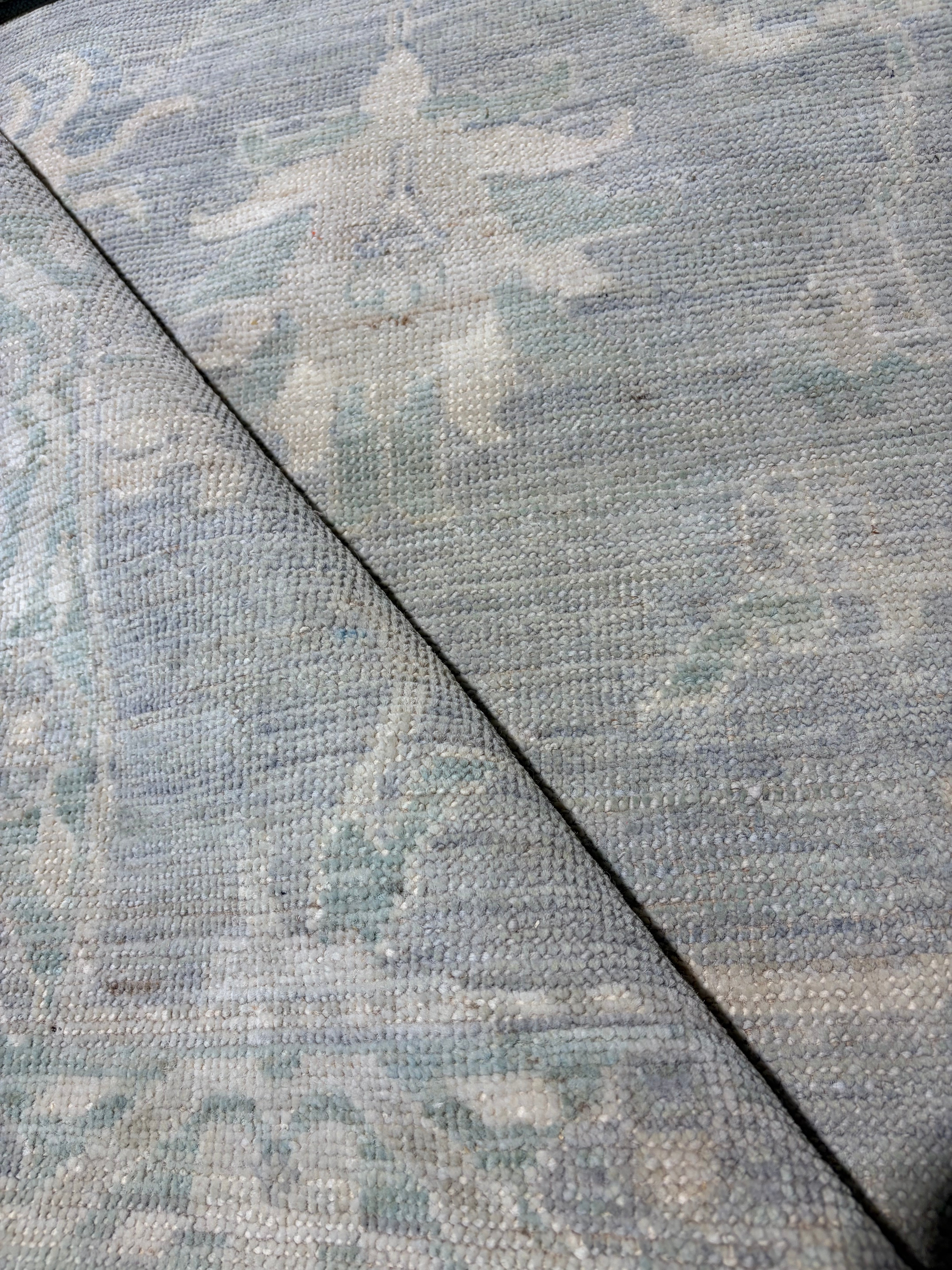 Jennifer Reddon 2.11x17.8 Blue Green Whitewashed Afghani Oushak Runner