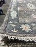 Mabel 2.6x12.3 Grey Hand-Knotted Oushak Runner