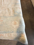 Rhonda 11.10x17.8 Cream and Blue Afghani Whitewashed Oushak
