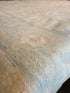 Rhonda 11.10x17.8 Cream and Blue Afghani Whitewashed Oushak