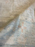 Rhonda 11.10x17.8 Cream and Blue Afghani Whitewashed Oushak