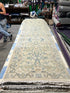 Miriam Maisel 2.6x13.9 Beige Hand-Knotted Oushak Runner