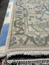Miriam Maisel 2.6x13.9 Beige Hand-Knotted Oushak Runner